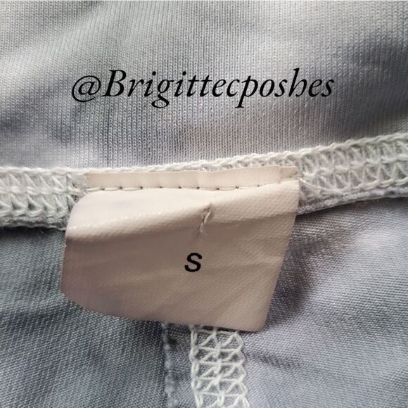 FLYWHEEL Grey/White Striped Leggings - Picture 6 of 6